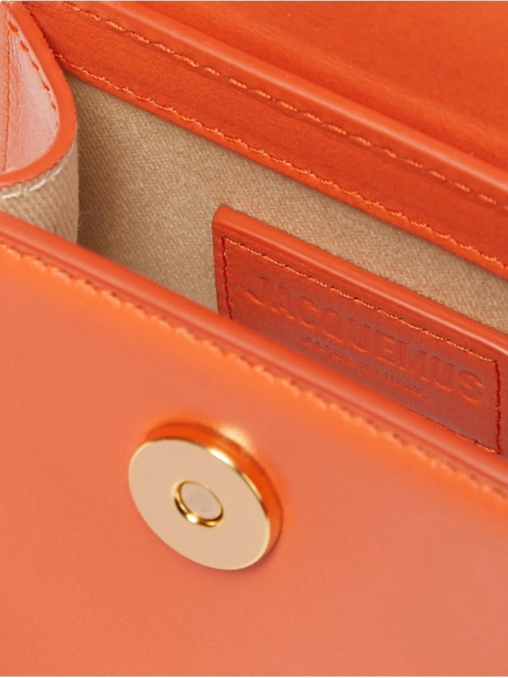 Jacquemus Le Chiquito Orange Leather Mini Bag! Like new . - Picture 3 of 5